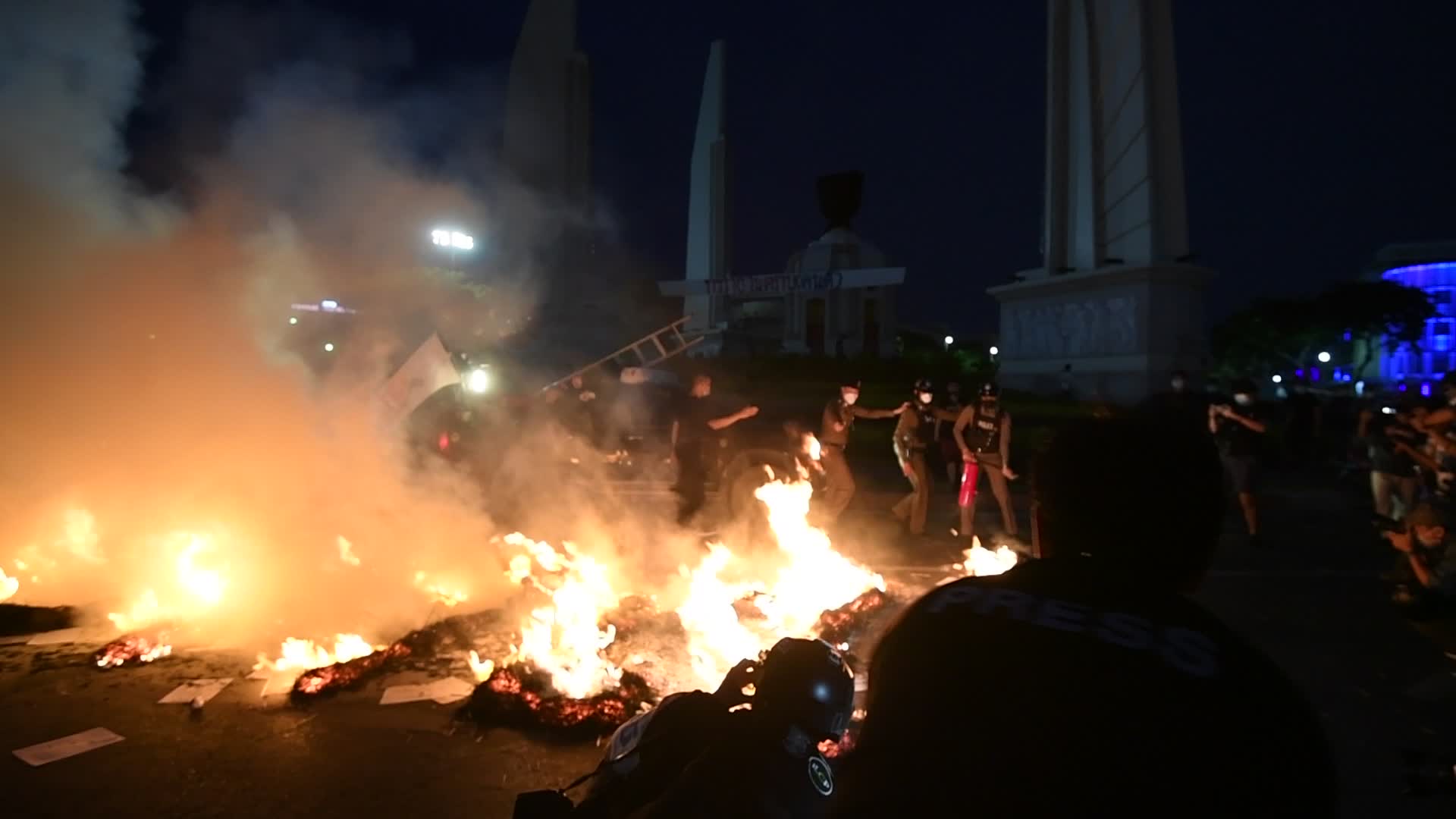 Protest over the government's handling of the COVID-19 pandemic, in Bangkok