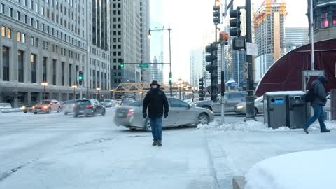 Extreme cold weather in Chicago