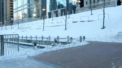 Extreme cold weather in Chicago
