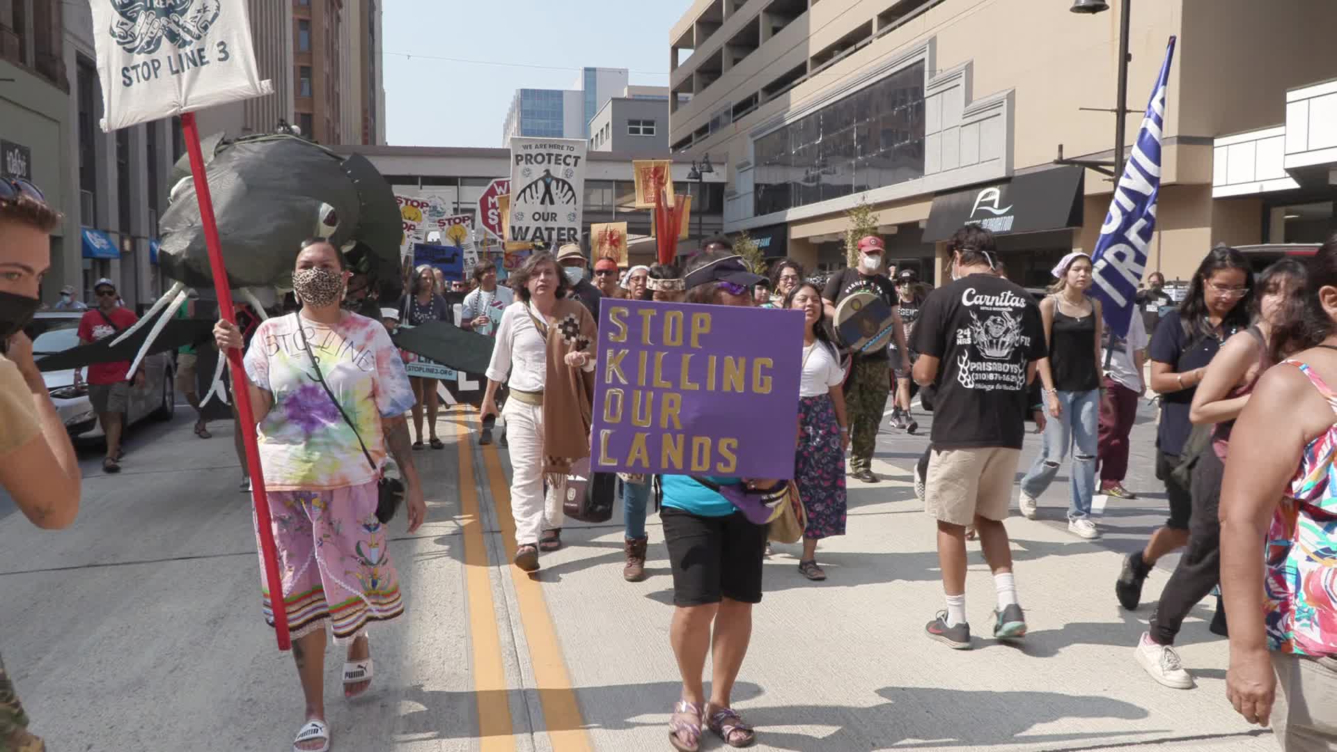 'Stop Line 3' Demonstration In Minnesota