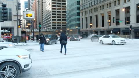 Extreme cold weather in Chicago
