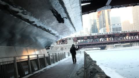 Extreme cold weather in Chicago