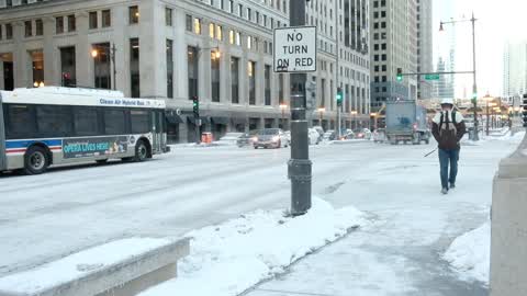 Extreme cold weather in Chicago