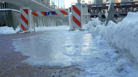 Extreme cold weather in Chicago