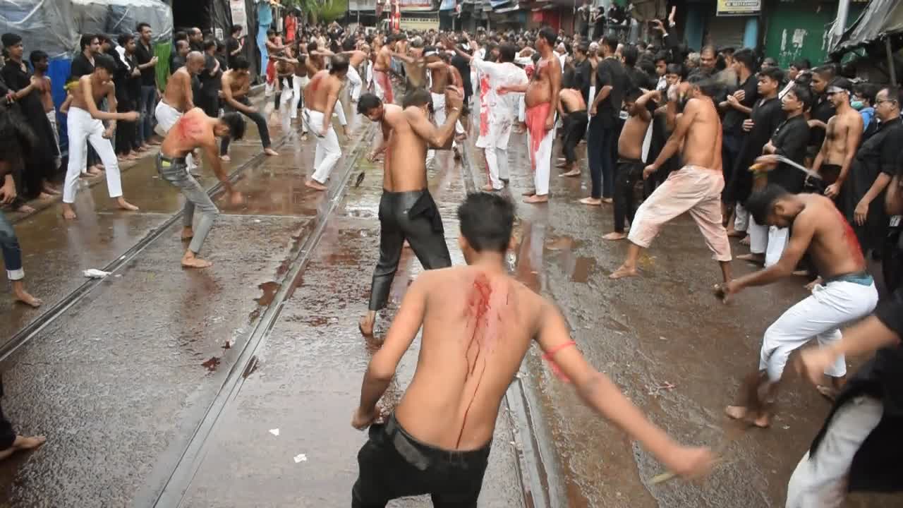 Shia Muslims Observing Muharram in Kolkata 
