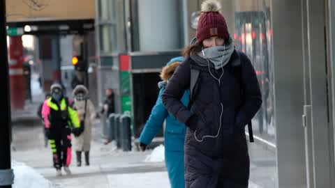 Extreme cold weather in Chicago