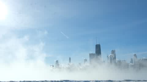 Extreme cold weather in Chicago