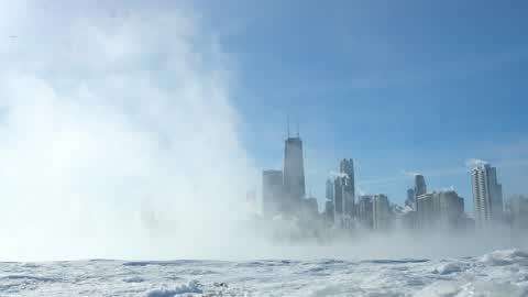 Extreme cold weather in Chicago