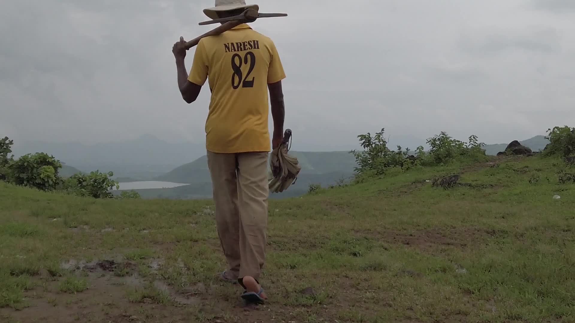 Farmer farming