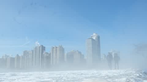 Extreme cold weather in Chicago