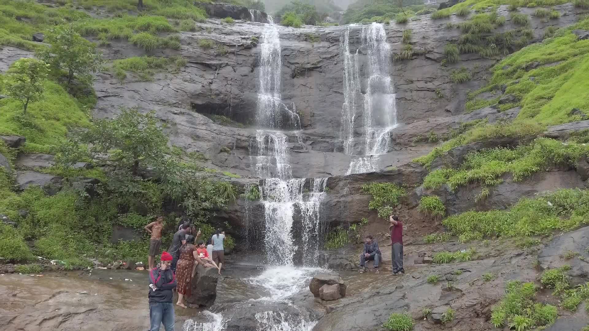 Tourist enjoying weather