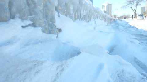 Extreme cold weather in Chicago