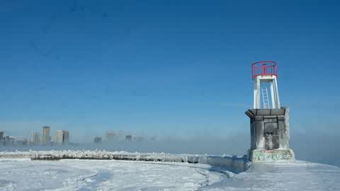 Extreme cold weather in Chicago