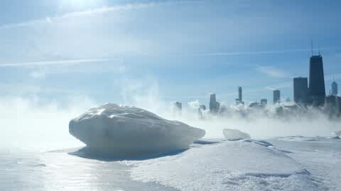 Extreme cold weather in Chicago