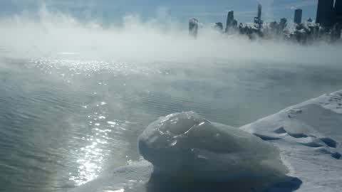 Extreme cold weather in Chicago