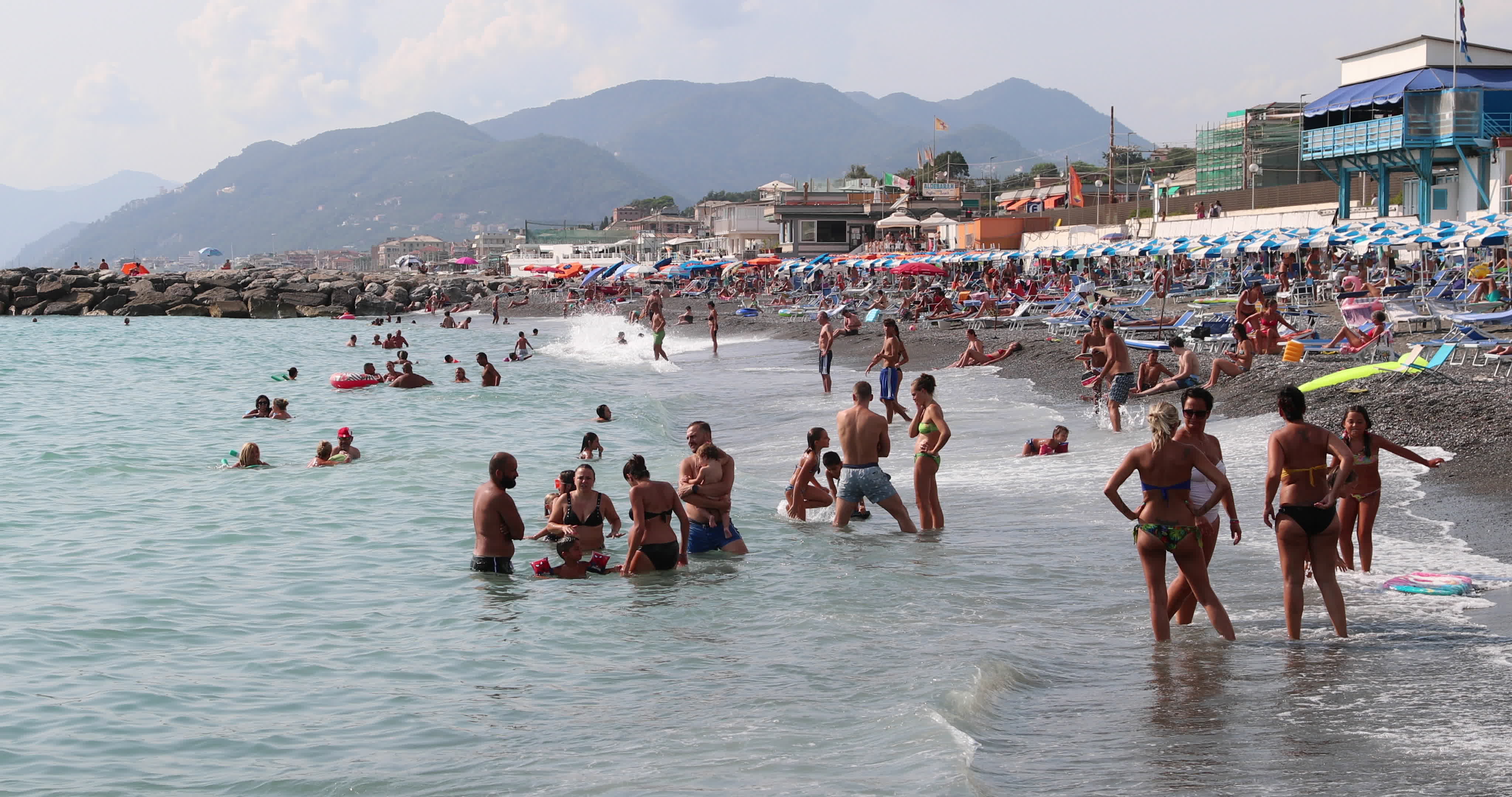 Beach vacation in Ligury