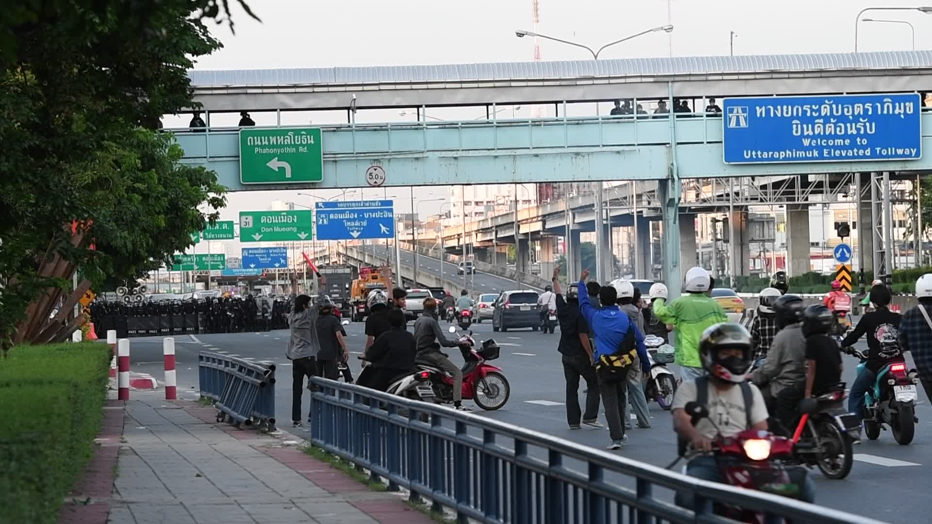 Protest over the government's handling of the COVID-19 pandemic, in Bangkok
