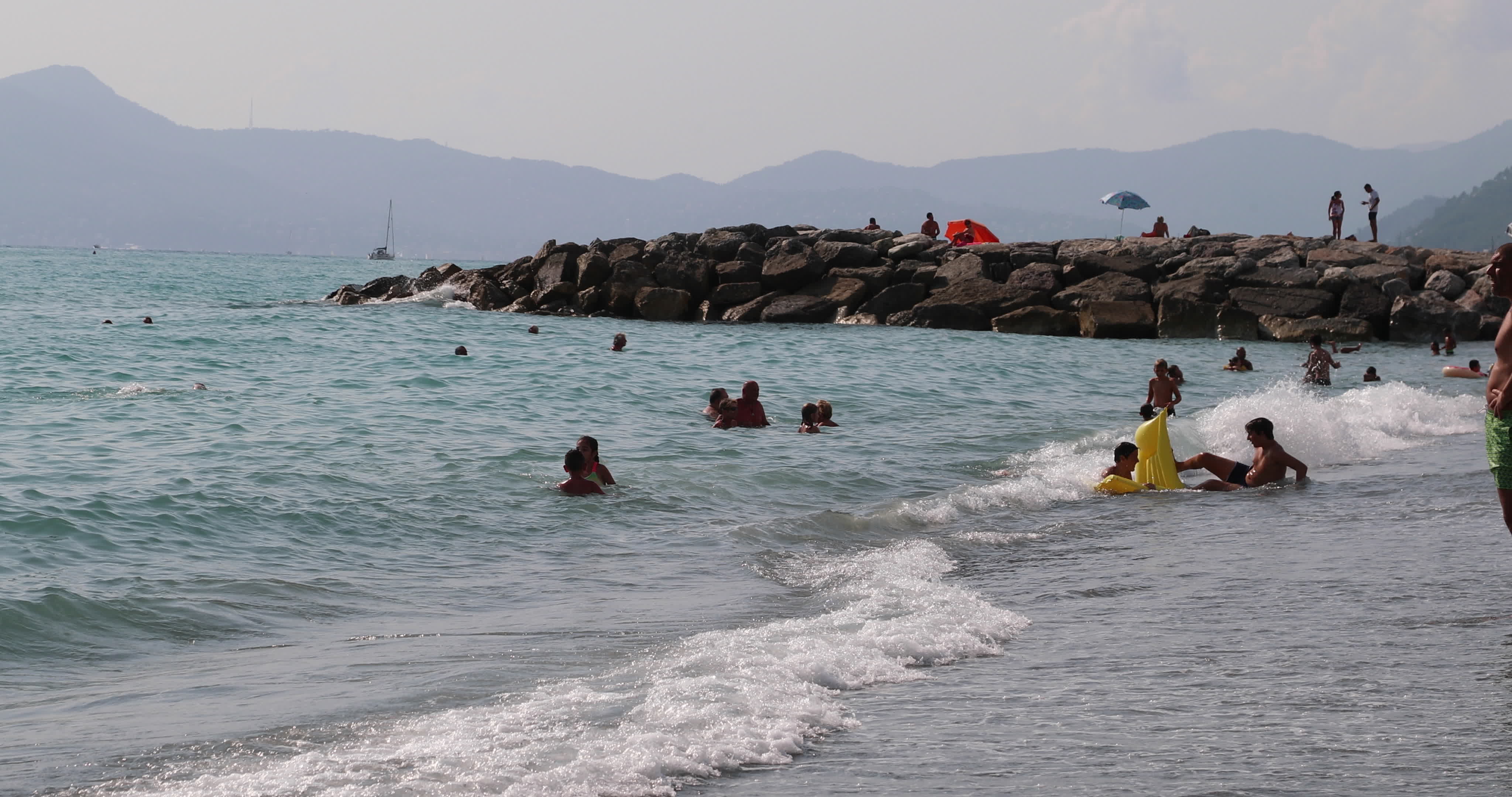 Beach vacation in Ligury