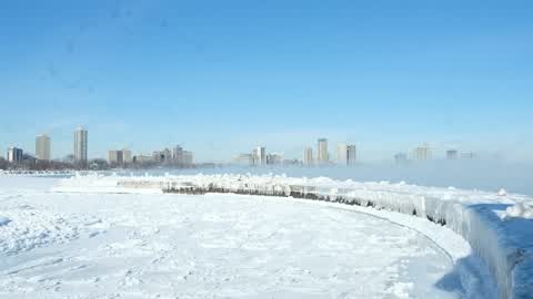 Extreme cold weather in Chicago