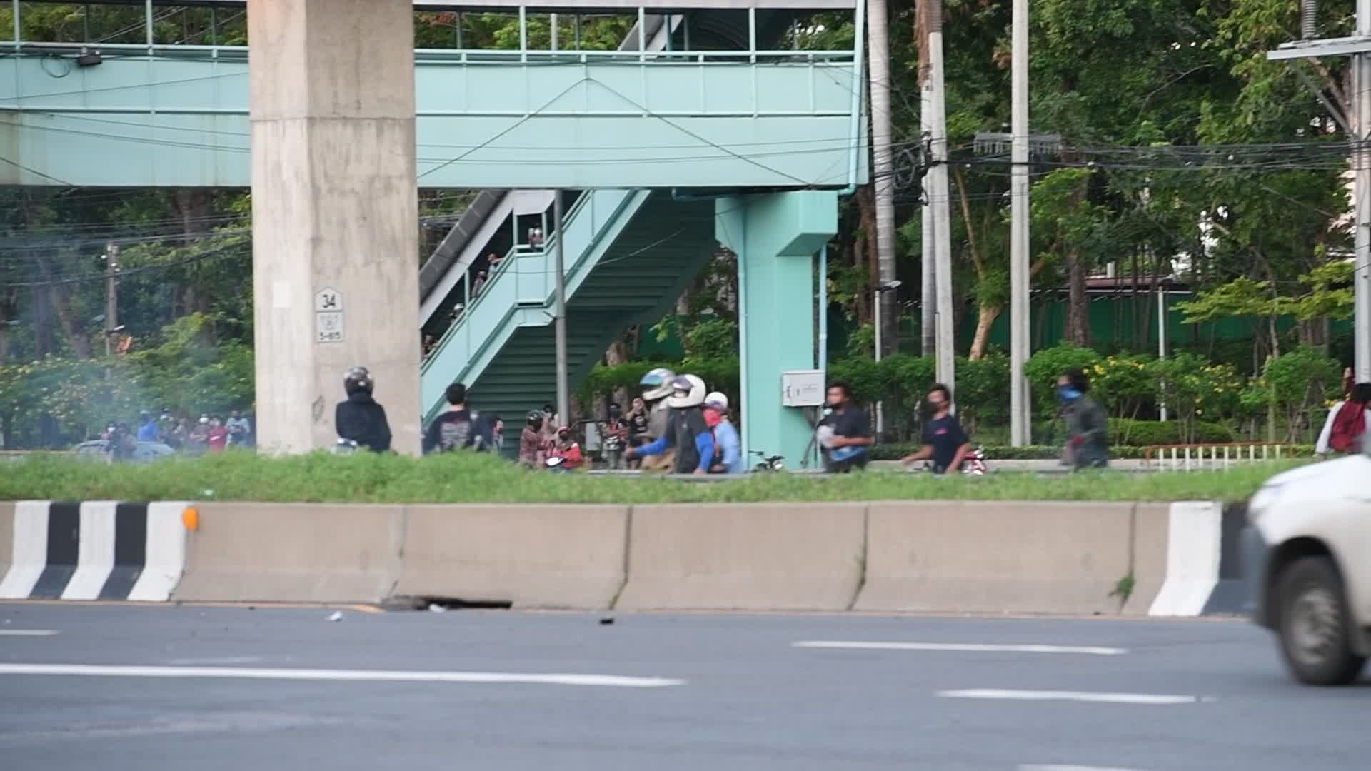 Protest over the government's handling of the COVID-19 pandemic, in Bangkok
