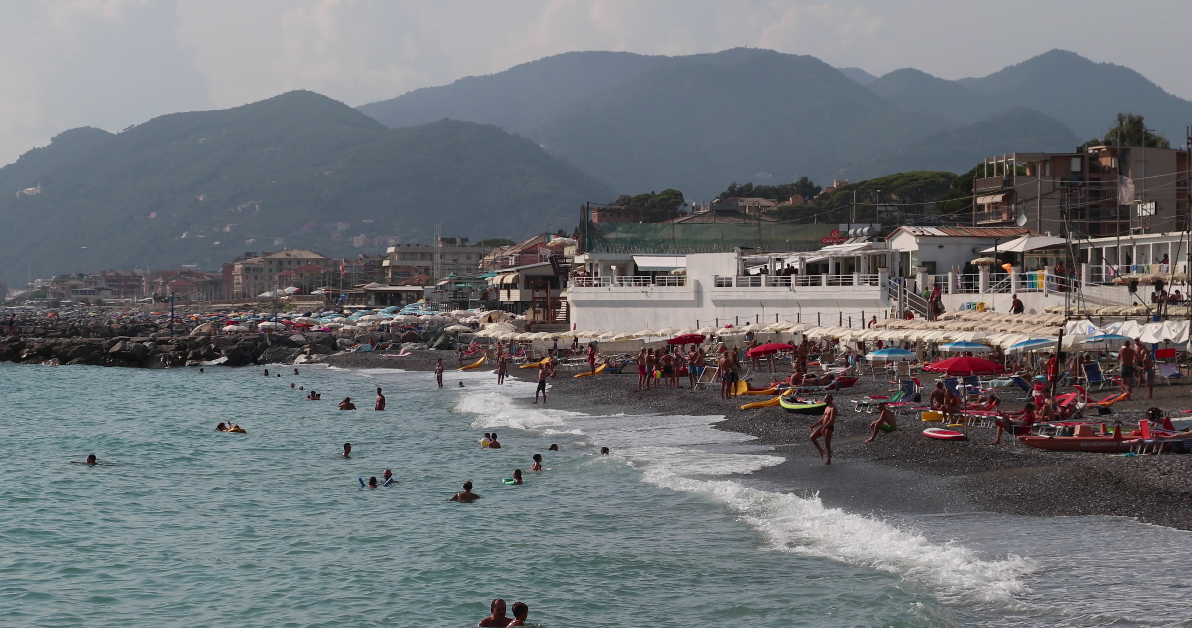 Beach vacation in Ligury