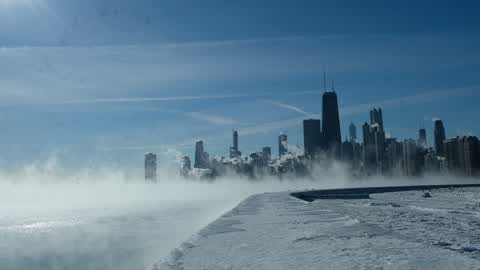 Extreme cold weather in Chicago