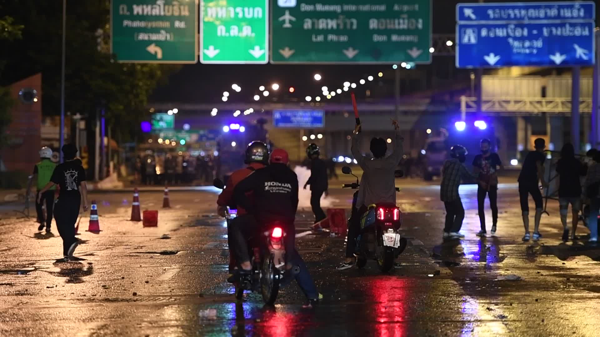 Protest over the government's handling of the COVID-19 pandemic, in Bangkok