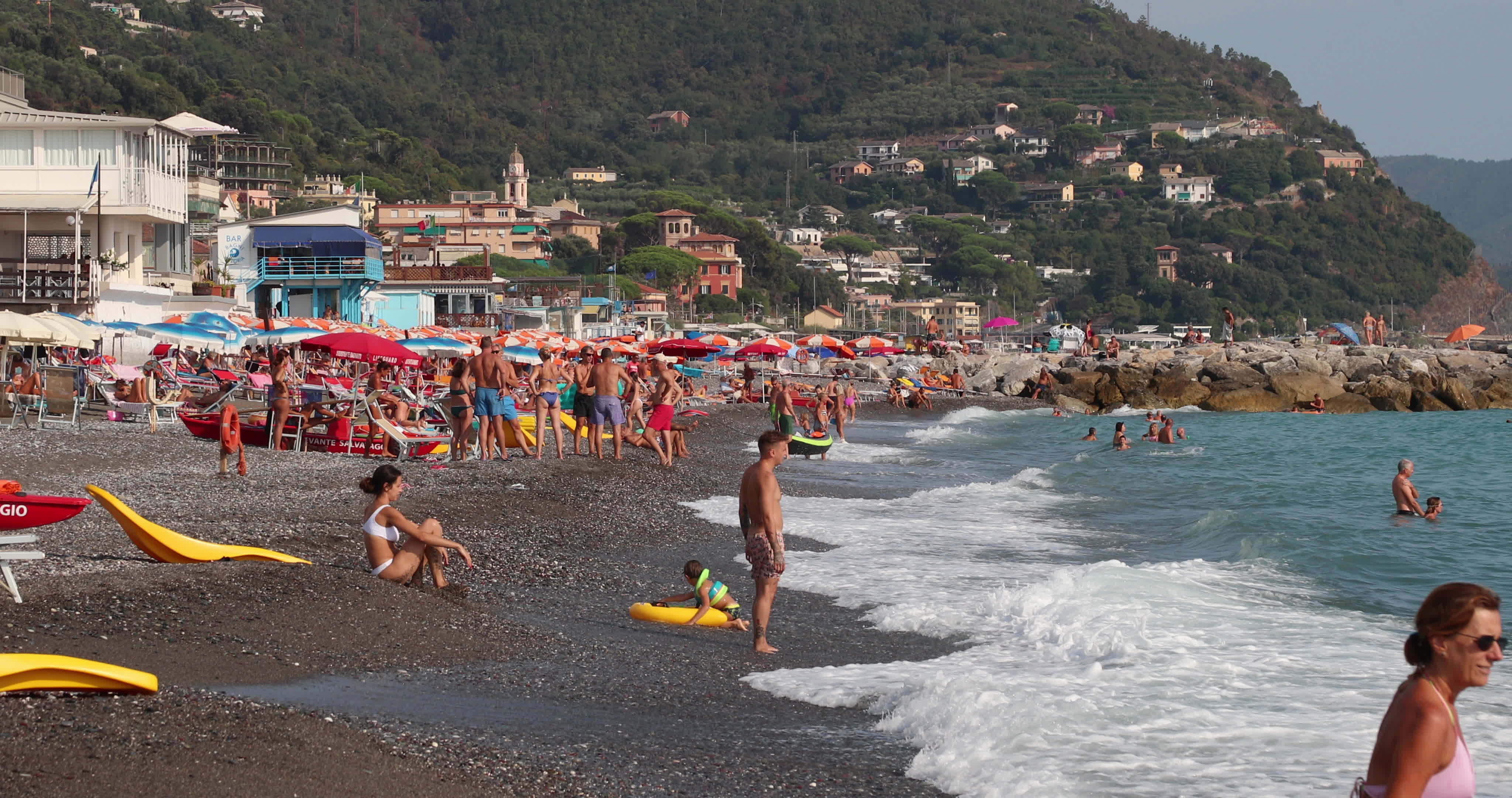 Beach vacation in Ligury