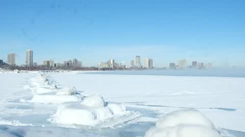 Extreme cold weather in Chicago