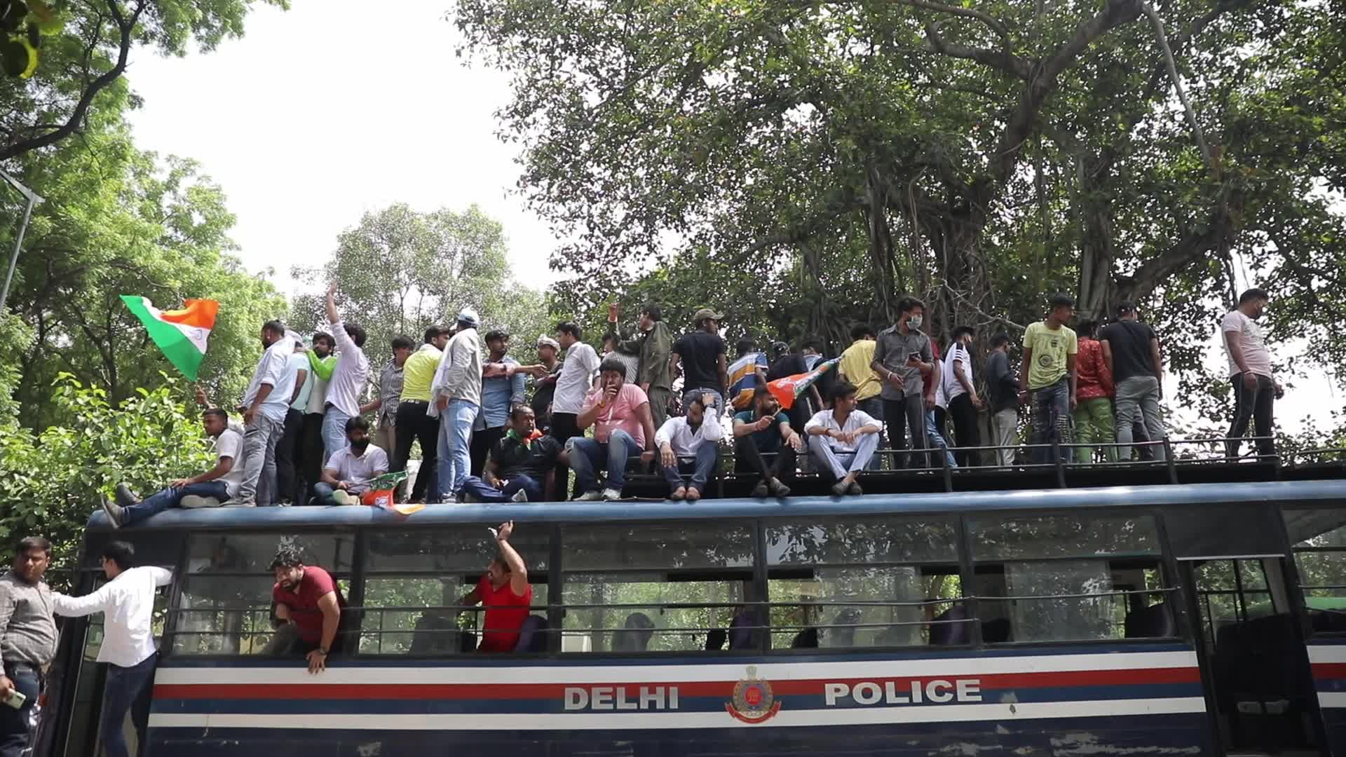 India-Pakistan Protest at Pakistan High Commision in New Delhi