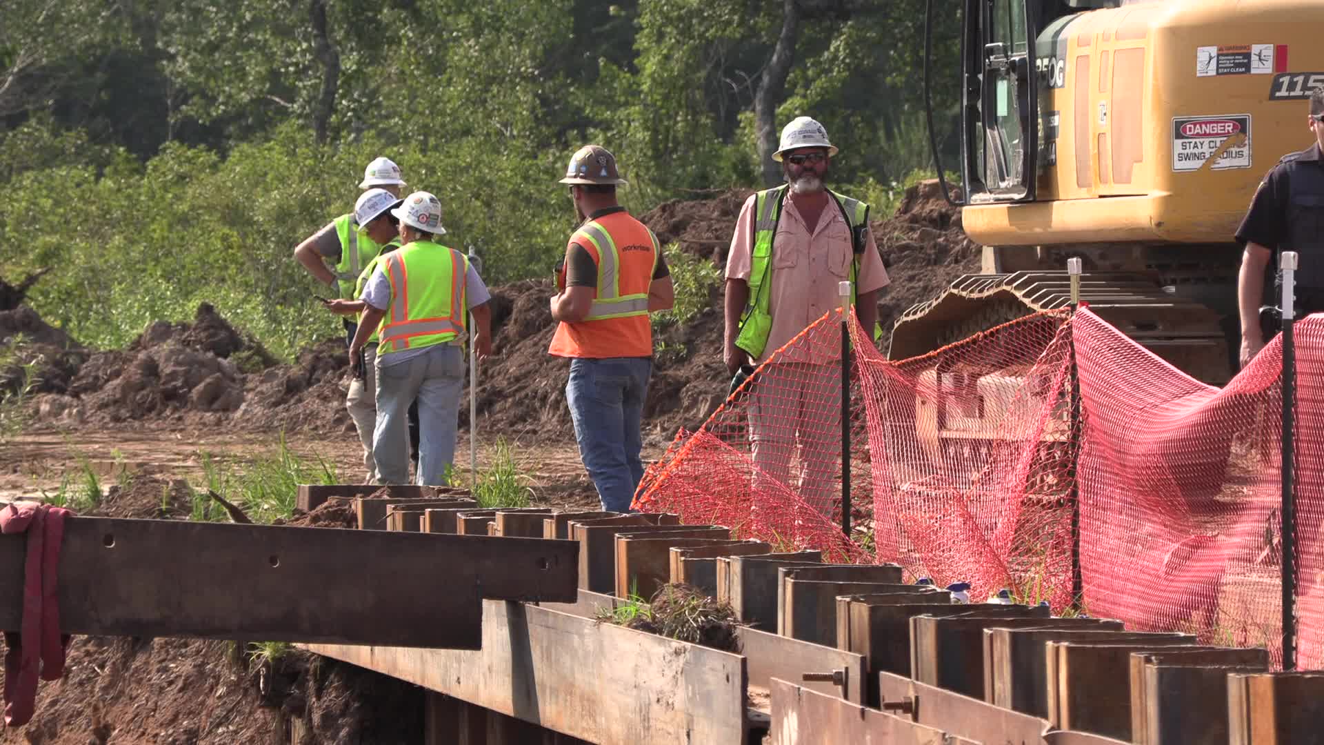 Pipeline construction workers in Minnesota