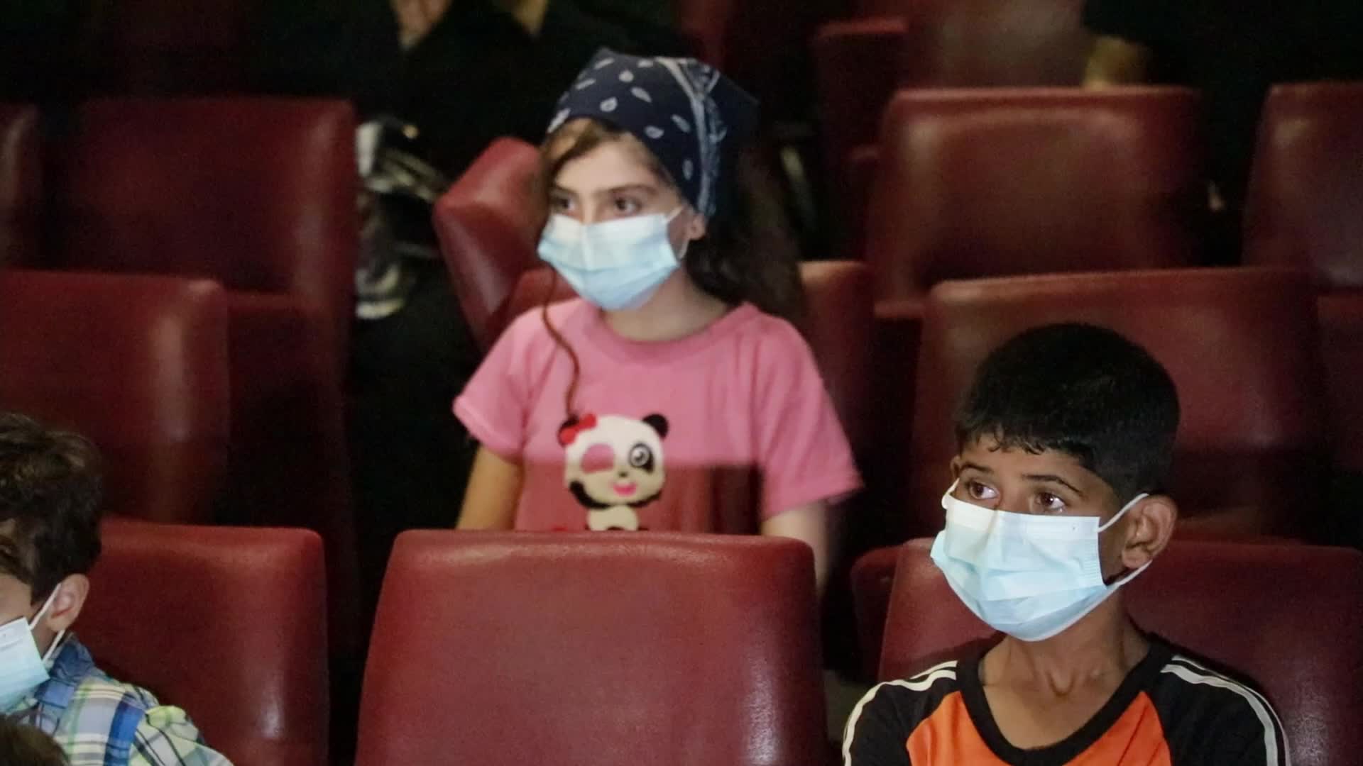 Cinema bus in Gaza, Palestine