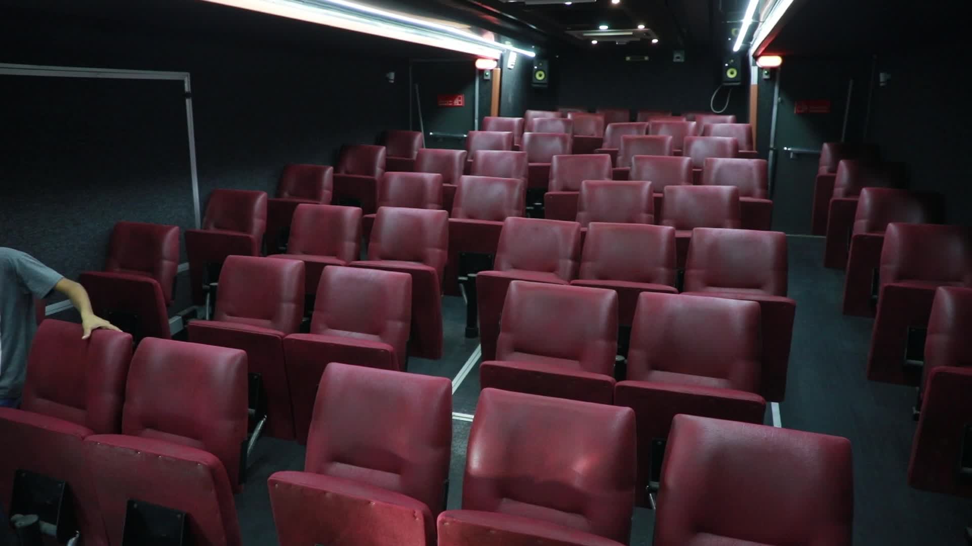 Cinema bus in Gaza, Palestine
