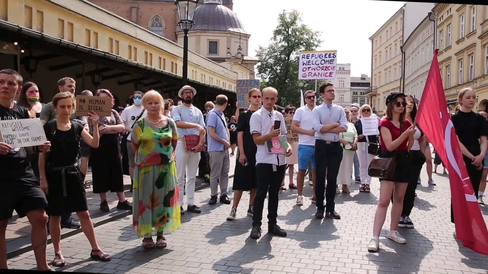 Demonstration in support of Afghan people in Poland