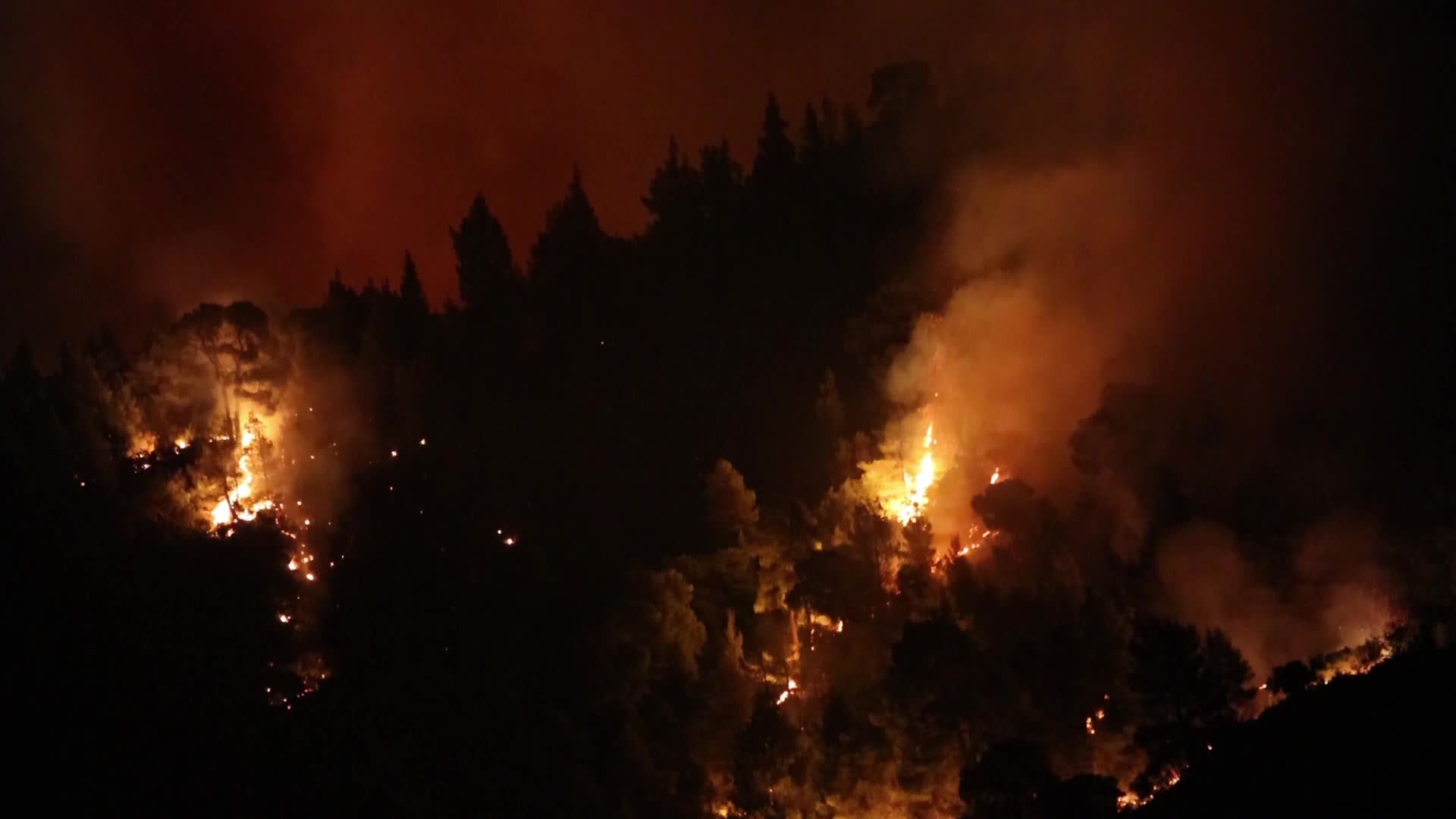 Wildfire in Evia, Greece