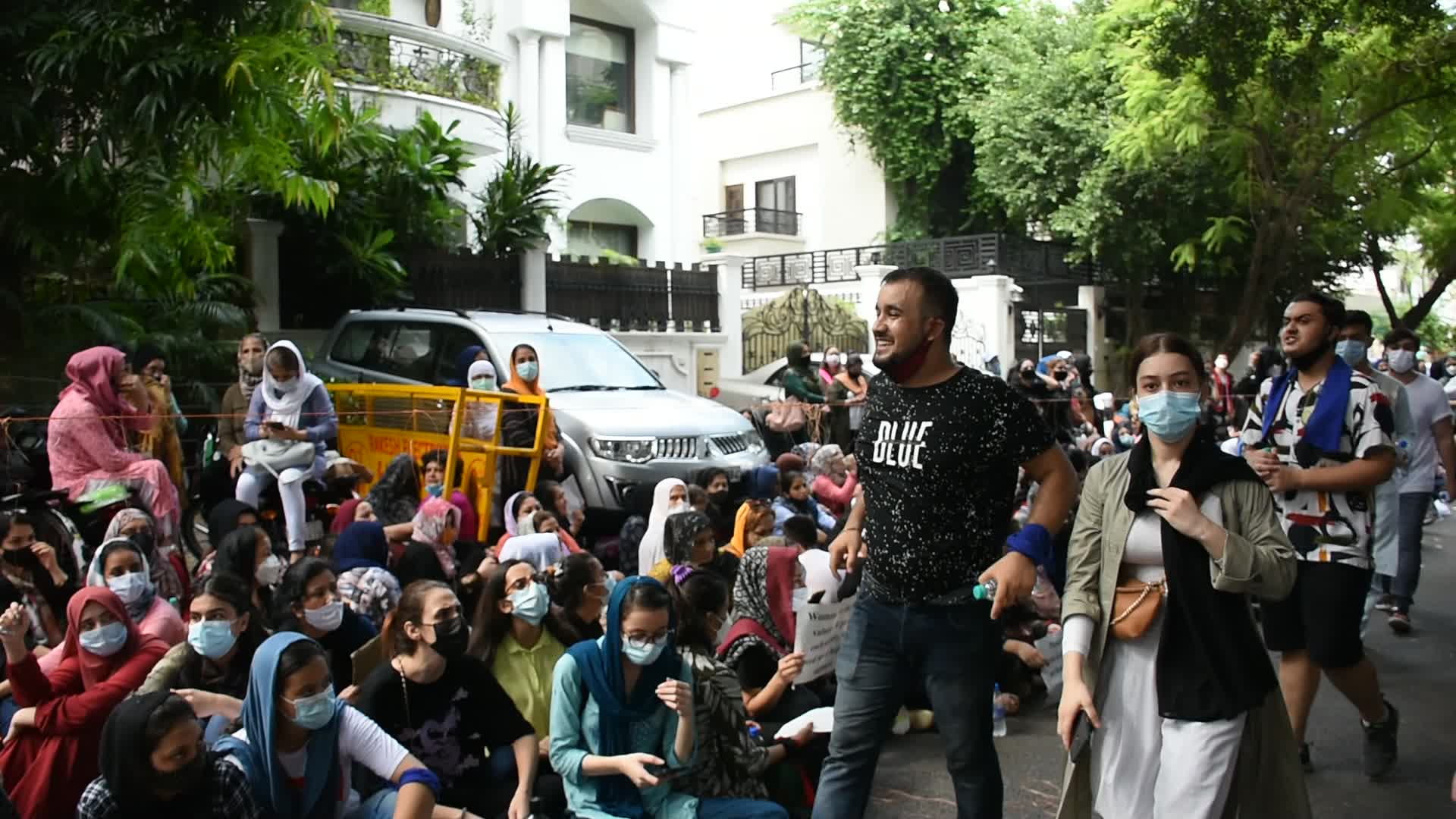 Afghan Refugees Protest In India