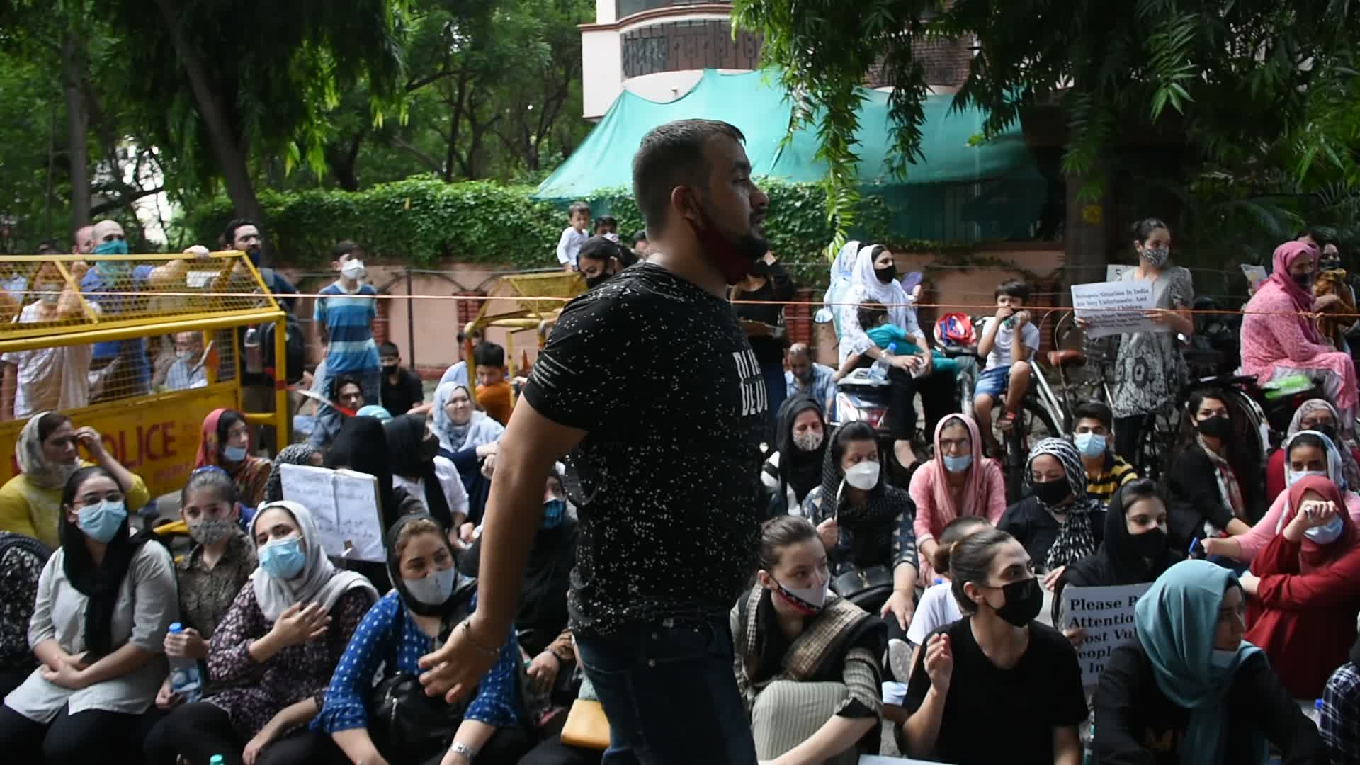 Afghan Refugees Protest In India