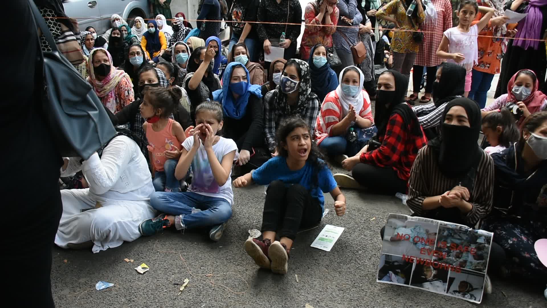 Afghan Refugees Protest In India