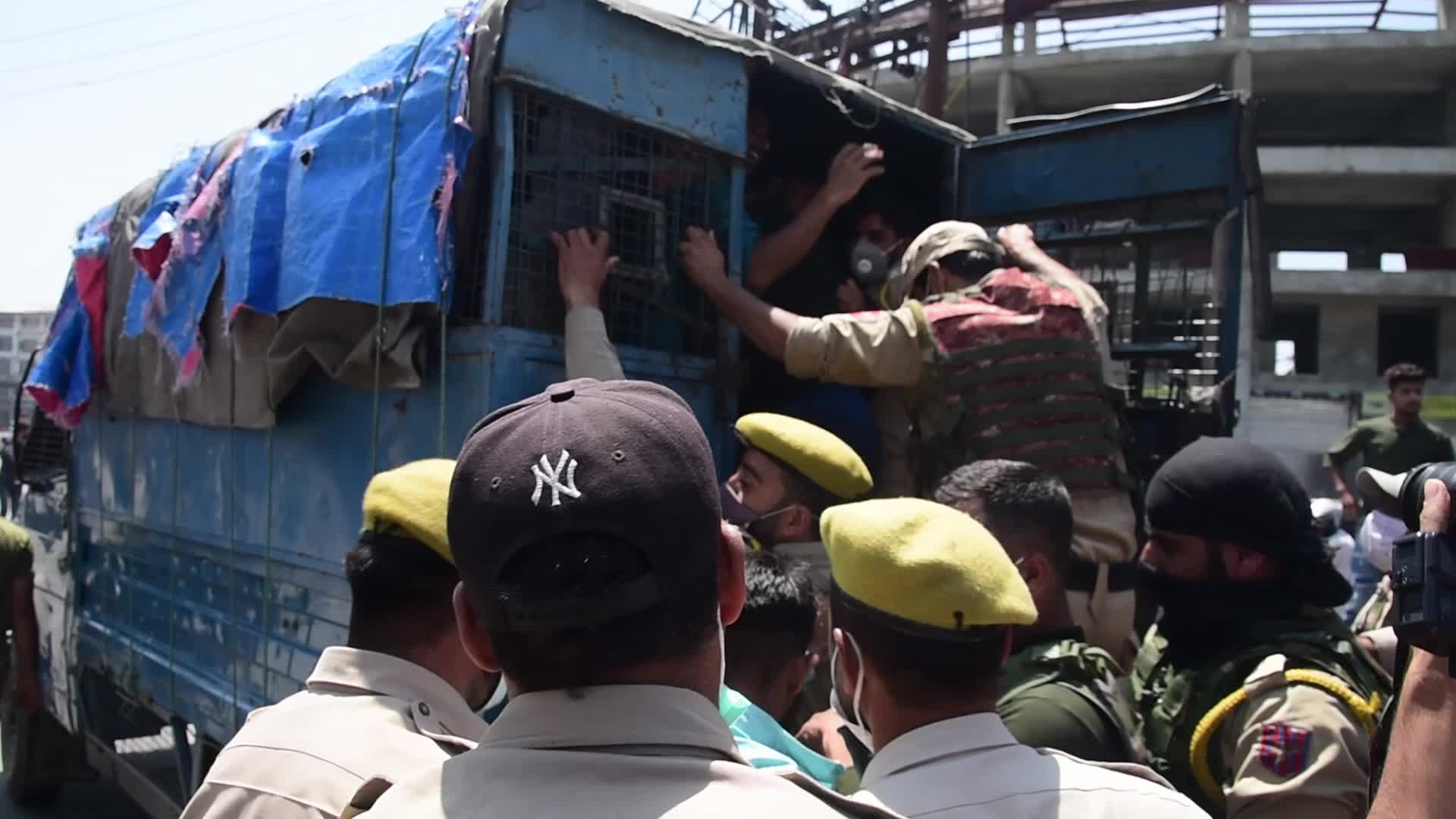 Clashes on the day of muharram procession in Kashmir