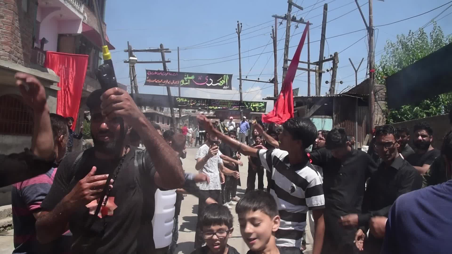 Clashes on the day of muharram procession in Kashmir