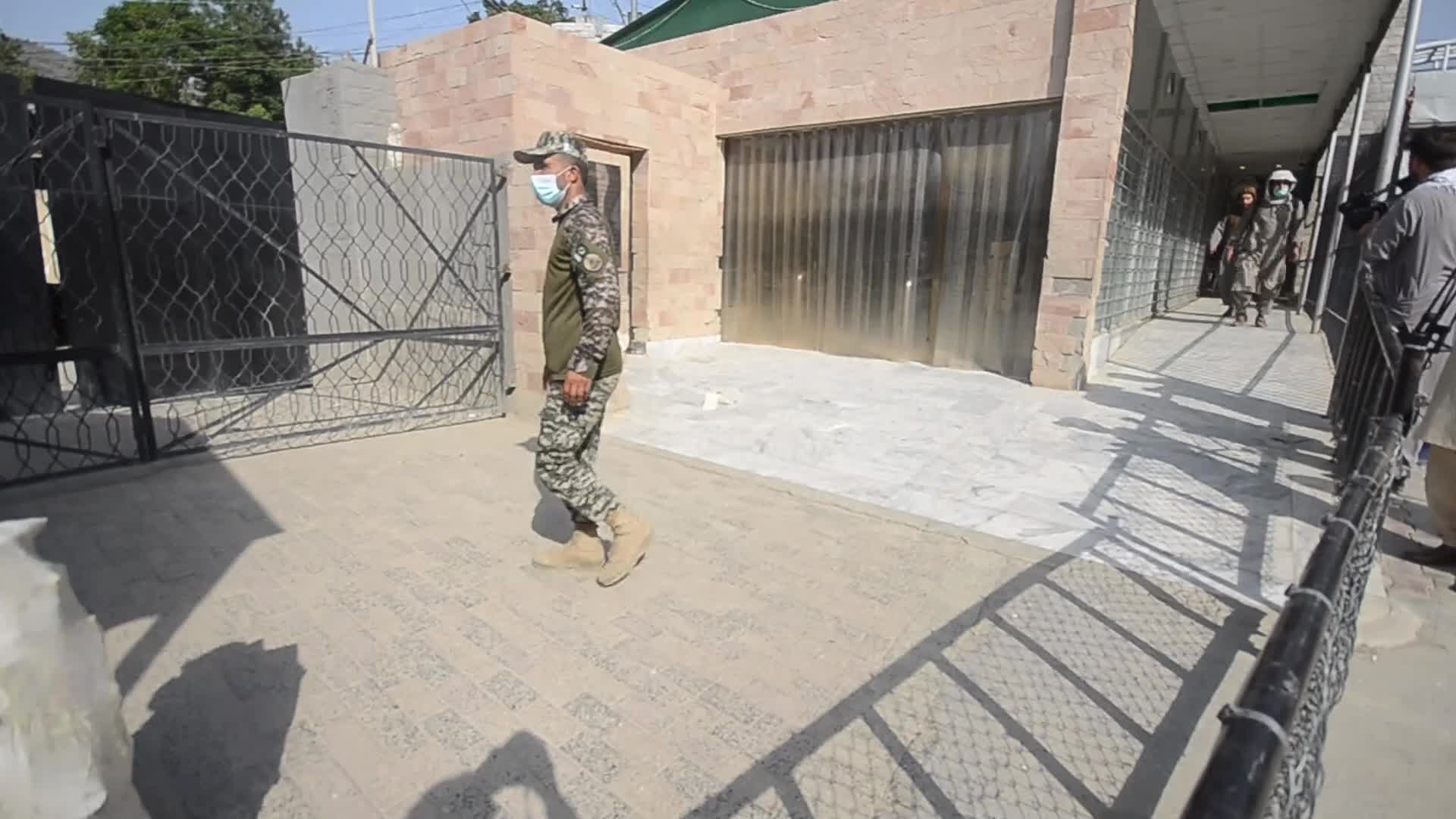 Taliban fighters and Pakistani soldiers are now guarding the Torkham crossing side-by-side