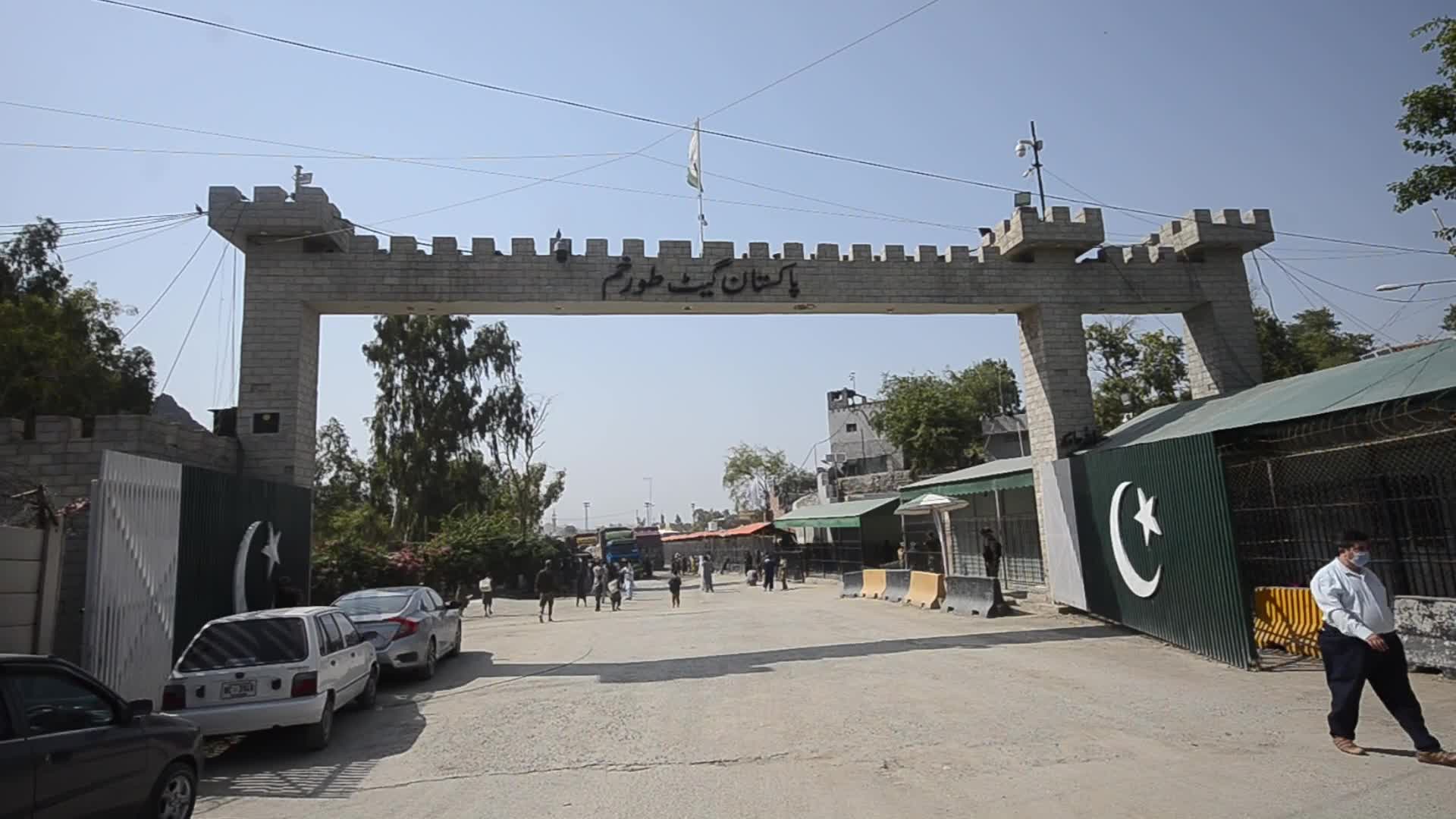 Taliban fighters and Pakistani soldiers are now guarding the Torkham crossing side-by-side