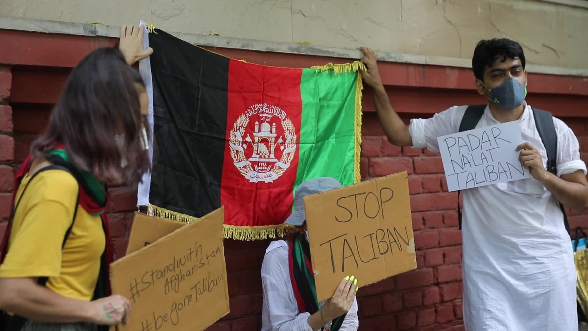 Protest In Solidarity With Afghanistan in New Delhi, India