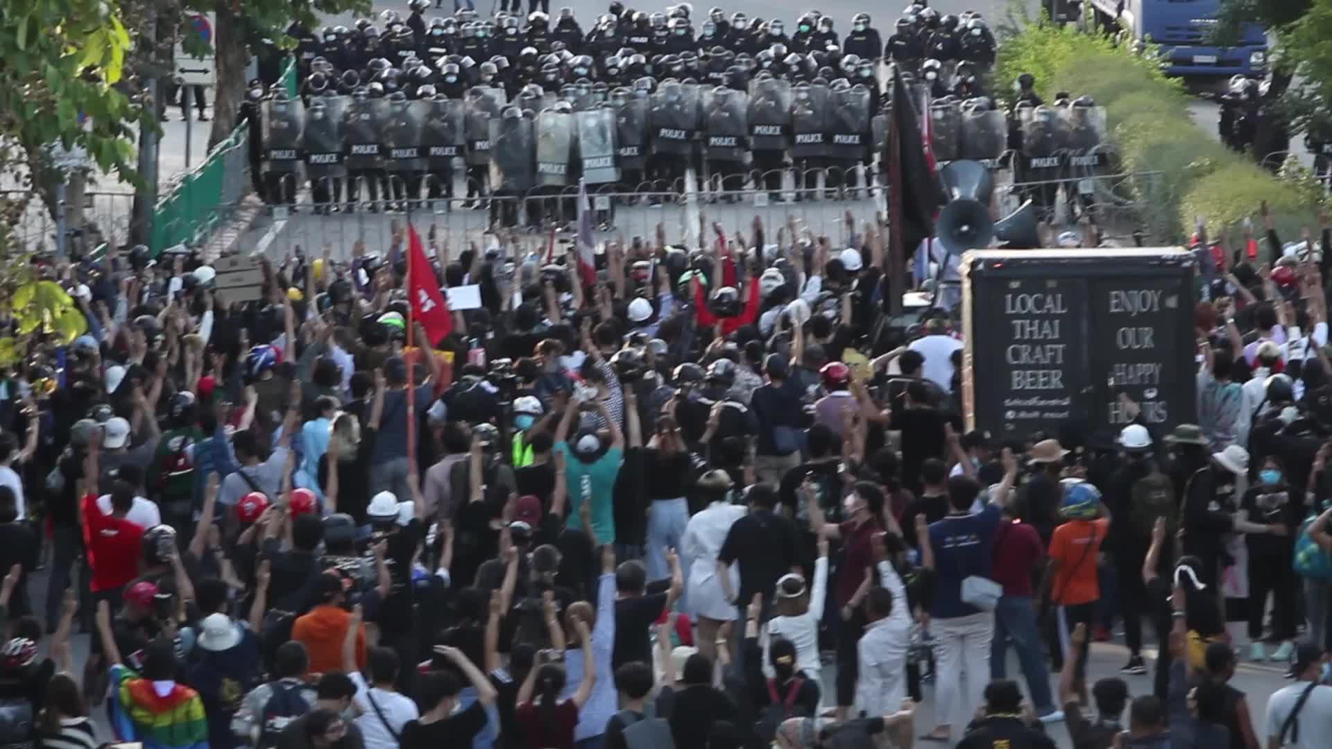 Anti-government protest in Bangkok, Thailand
