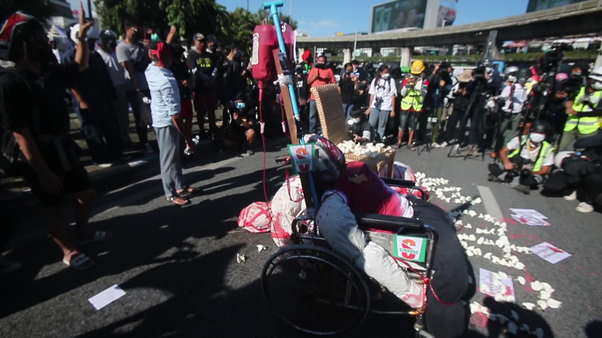 Anti-government protest in Bangkok, Thailand