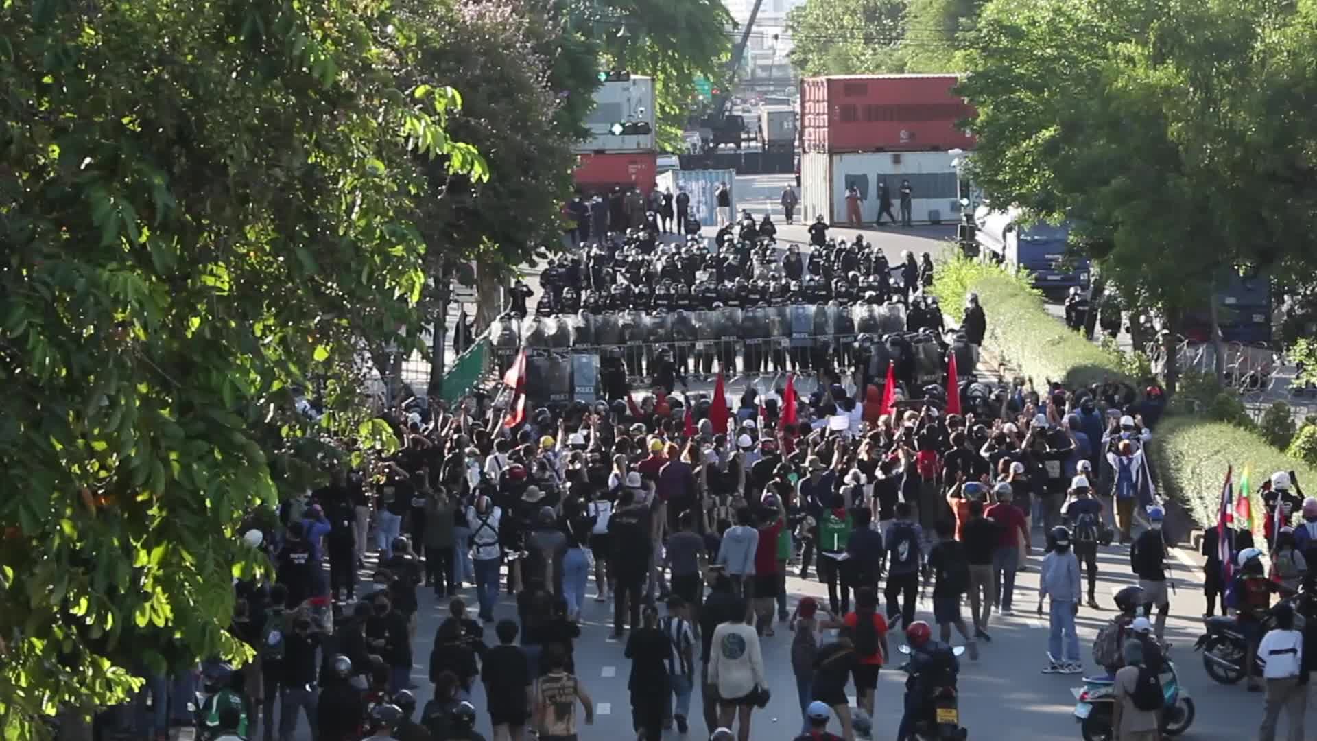 Anti-government protest in Bangkok, Thailand