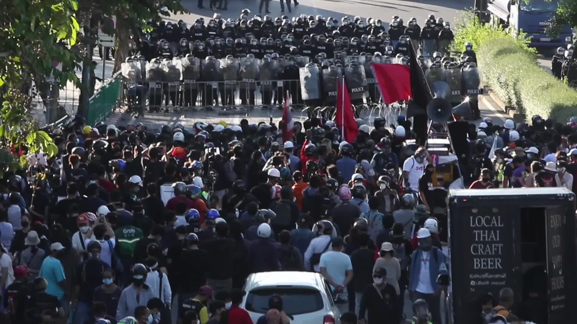 Anti-government protest in Bangkok, Thailand