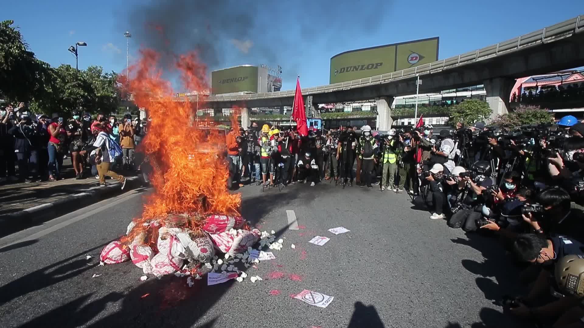 Anti-government protest in Bangkok, Thailand
