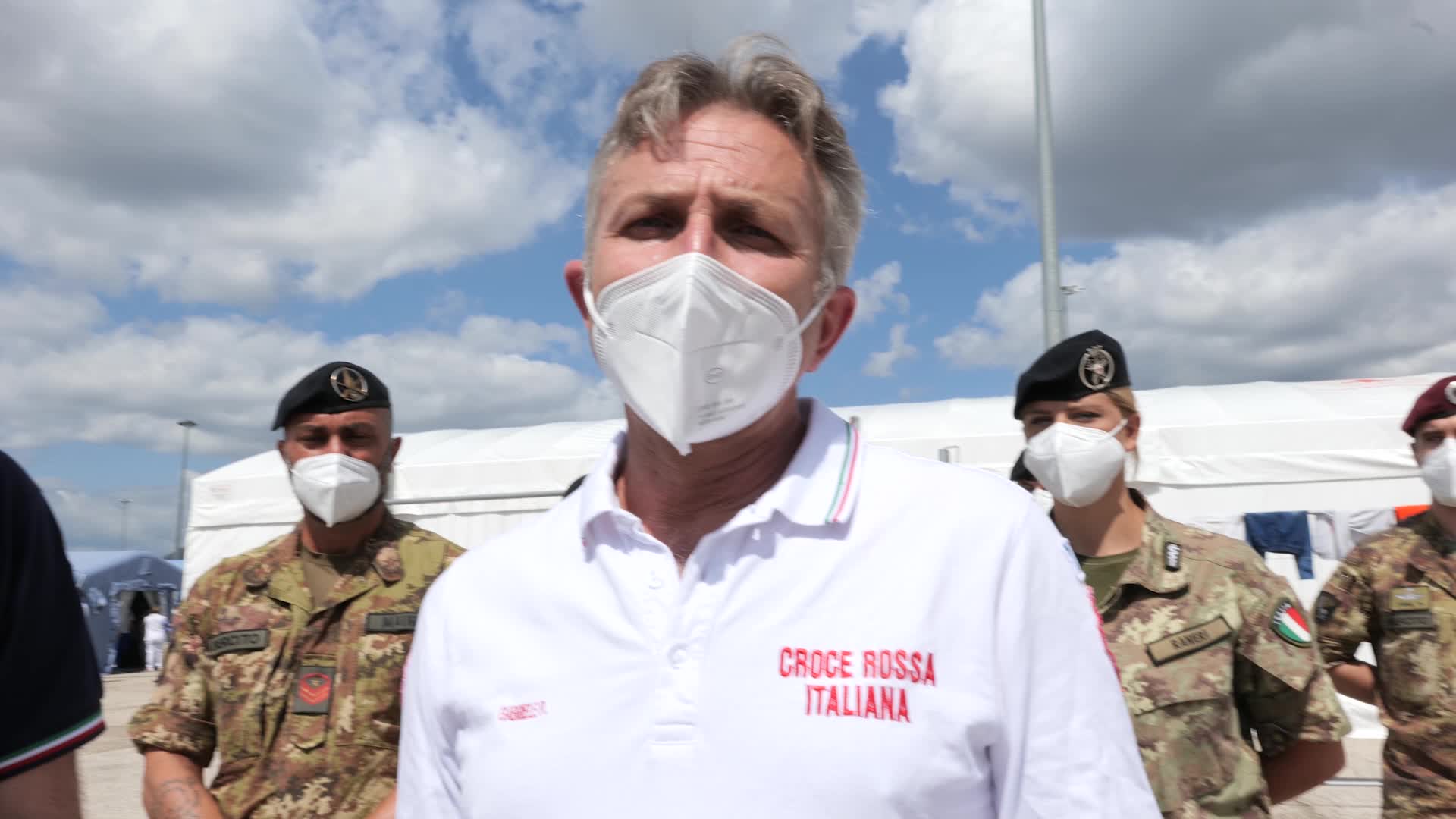 Afghan refugee camp in Avezzano, Italy