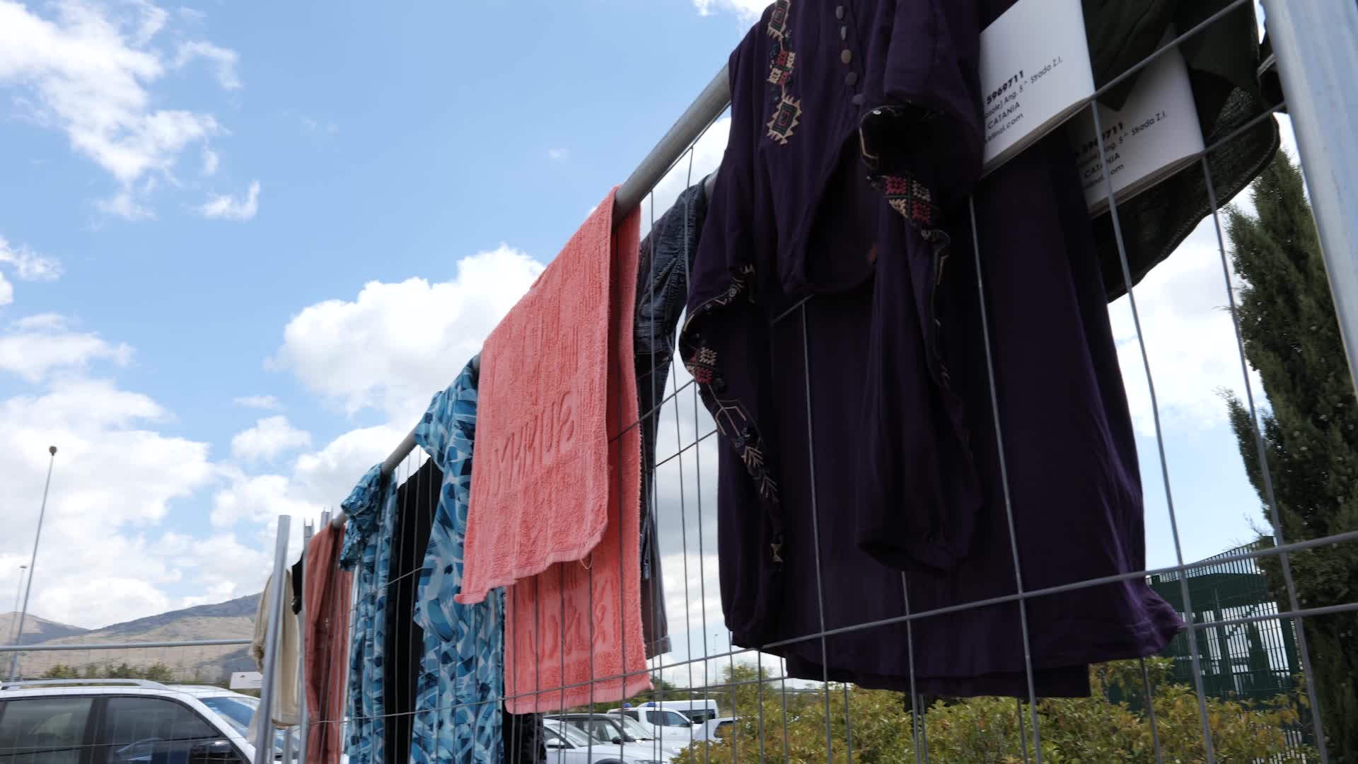 Afghan refugee camp in Avezzano, Italy